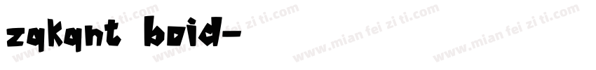 zqkqnt boid字体转换